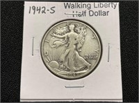 1942S Walking Liberty Half Dollar