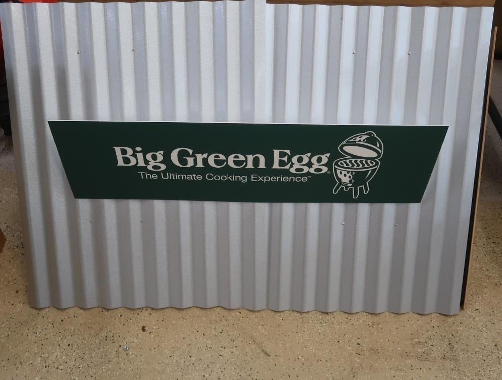 Big Green Egg Shelf Sign 27hx50lx17"w