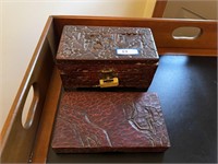 ANTIQUE CARVED BOXES