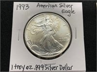 1993 American Eagle Silver Dollar