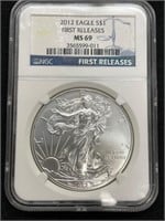 2012 American Eagle Silver Dollar - First Releases