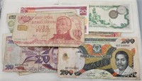 Foreign Paper Currency & Silver Coins