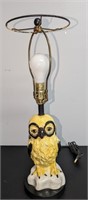 Vintage Ceramic Owl Lamp