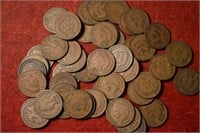 Roll: Indian cents, 1890’s. G. NR.