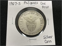 1907S Philippines One Peso