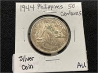 1944 Philippines 50 Centavos