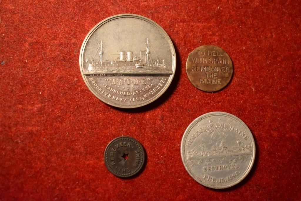 (4pcs.) Medal commemorating the sinking of the..