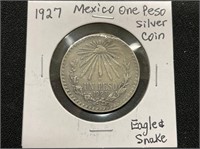 1927 Mexico Silver Peso