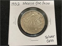 1932 Mexico Silver Peso
