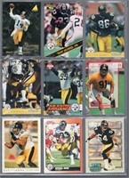 Lot of 9 Pittsburgh Steelers Cards