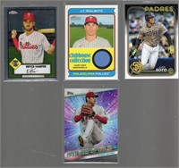 Lot of 4 Current MLB Players, J.T. Realmuto