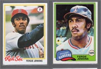Fergie Jenkins 1981 Topps Card number 158 & 1978