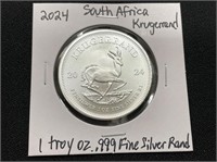 2024 South Africa Krugerrand Silver Round