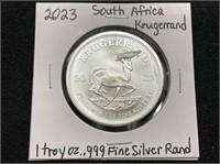 2023 South Africa Krugerrand Silver Round