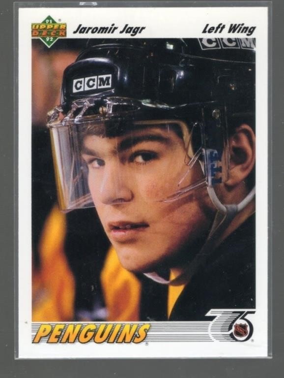 Jaromir Jagr 1991 Upper Deck Card number 256