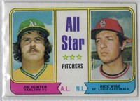 Jim Catfish Hunter & Rick Wise All Star Pitches
