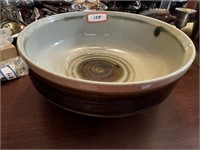 STAMPED POTTERY BOWL