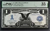 US$1 Silver Certificate Black Eagle PMG 35. U1BsF
