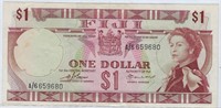 FIJI 1974,1 Dollar,Fancy SN( ERROR Misaligned).FiN