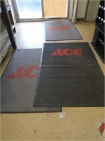 3 Ace Rubber Backed Entryway Rugs 1-75x48",