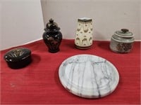 Stone Trivet, China Vase, Cosmetic Box and more