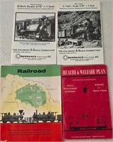 Vintage railroad books
