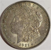 1921 - MORGAN SILVER DOLLAR (10)