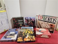 Assorted Puzzles, Up Words Game and Yahtzee Game