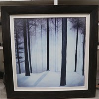 Winter Woods Painting 46.5x46.5"