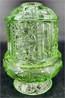 Vintage Indiana Green Stars & Bars Fairy Lamp Uv