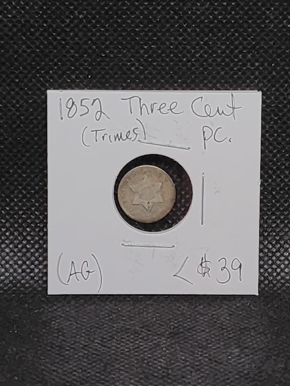 1852 Three Cent Piece