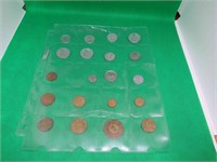 20x Foreign Coins Italy Chile - 5 belgie Helvetia