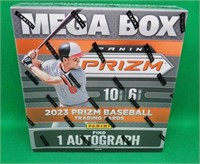 Sealed 2023 Prizm Baseball Mega Box 6 Packs 1xAuto
