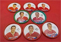 1962-63 Shirriff Lot 8 Hockey Coins Beliveau MORE