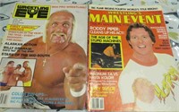 1980's Lot 2 Wrestling Magazines Hogan Piper Cover