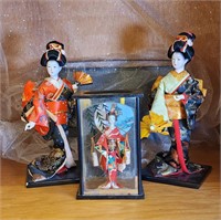 3 Geisha Dolls, 1 in case, OMG Japan