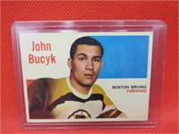 1960-61 Topps John Bucyk Hockey Card #11 Vintage