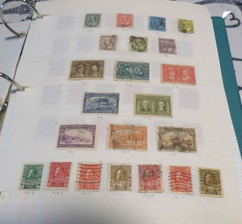 Large Lot Canada Stamps Album Vintage to Modern