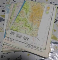 1940-50's Lot 10 US Air Force Worldwide Maps OLD