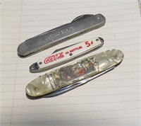 Vintage Lot 3 Pocket Knife German England USA