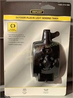 Defiant Outdoor Plug In Light Sensing Timer