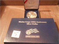 Marine Corps Anniv. SILVER Coin