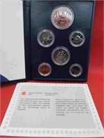 1984 Canada Mint Proof Coins Set w Display Case