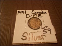 1941 Canada Silver Dime