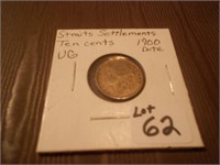 1900 Straits Settlment Ten Cents