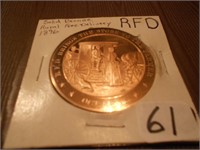 Bronze Rural Fire Delivery Coin