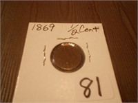 1869 1/2 Cent