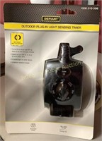 Defiant Outdoor Plug In Light Sensing Timer