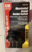 GB Illuminated Round Rocker Switch