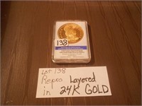 Gold Eagle Replica, 24k Plated